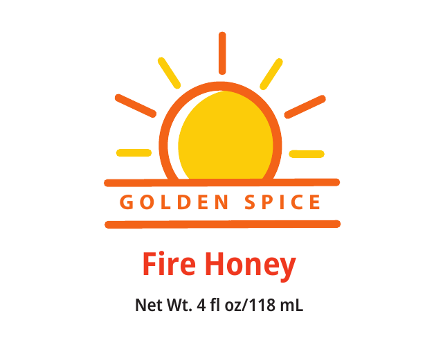 Golden Spice Fire Honey 4 fl oz - front label