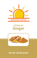 Golden Spice All Natural Ginger 3oz - front label