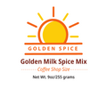 Golden Spice Golden Milk Spice Mix Coffee Shop Size 9oz - front label
